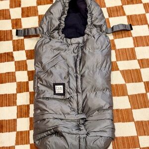 7 A.M. Enfant Silver Grey Stroller Footmuff